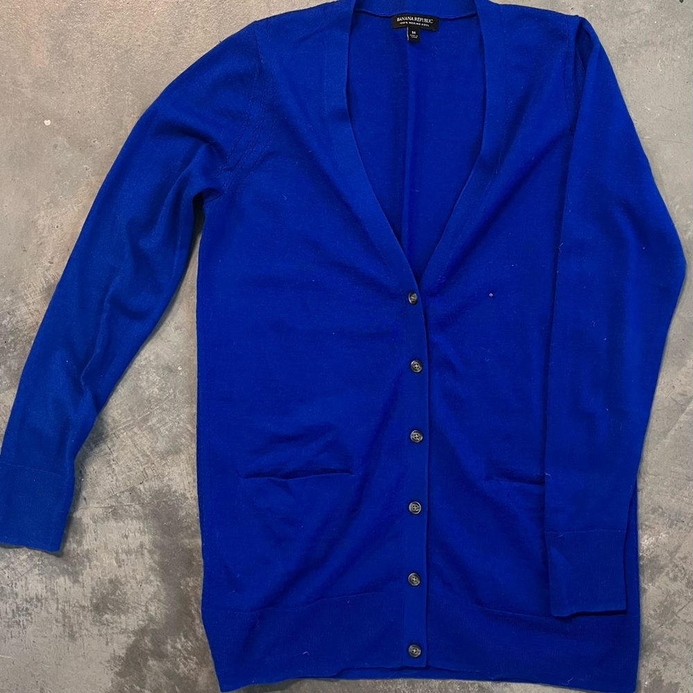 Banana Republic Merino Wool Long Cardigan
